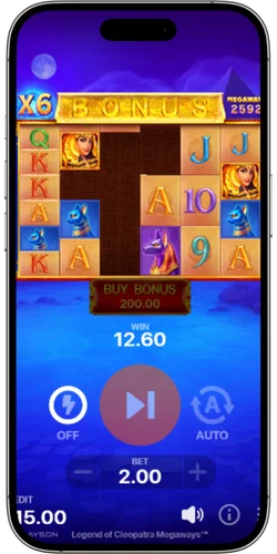 Legend of Cleopatra Megaways bonus