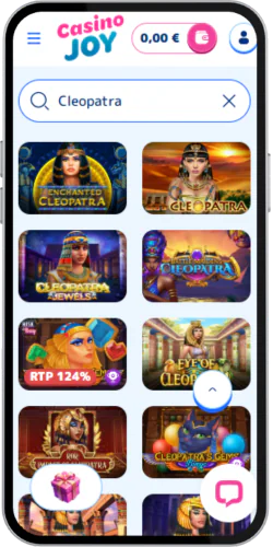 Casinojoy Search for Cleopatra games