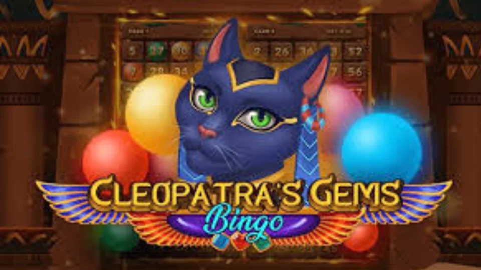 Cleopatra's Gems Bingo - Unique Egyptian themed bingo game with gem prizes and progressive jackpot feature