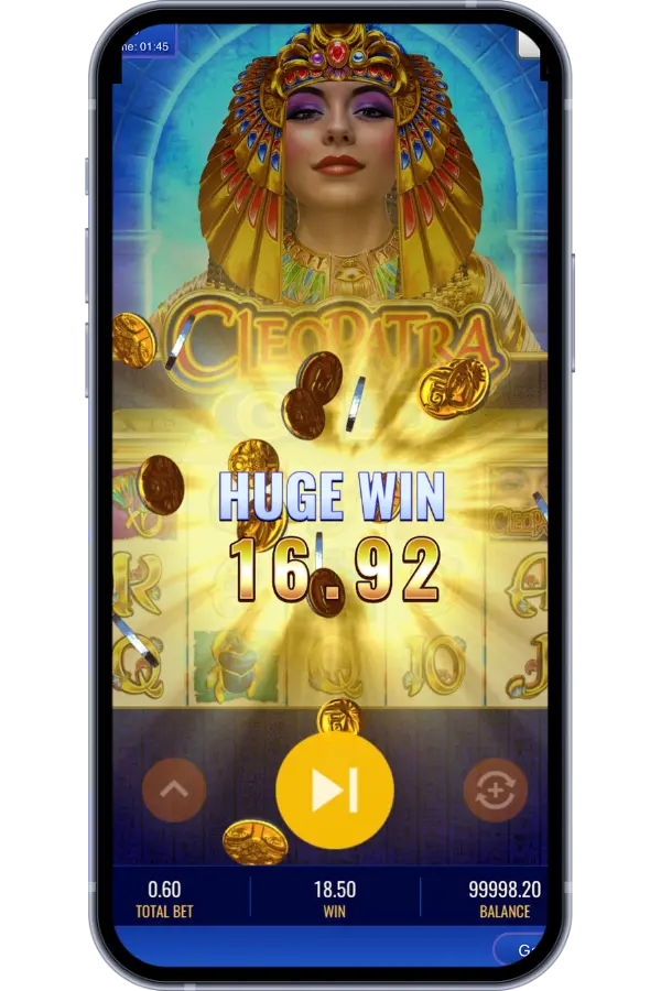 Sun of Ra free spins round with expanding symbols feature