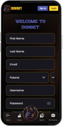 Donbet Please register