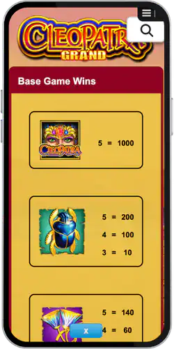 Base wins Cleopatra Grand Slot