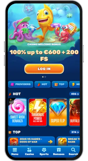 UK-friendly casino lobby showing Eye of Cleopatra tile in the Pragmatic Play slots section with GBP currency support
