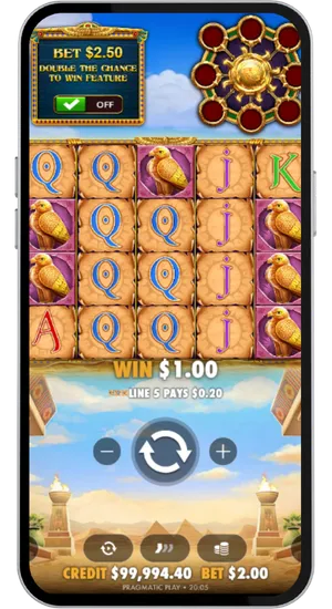 Queen card symbols forming a winning combination across multiple reels with payout highlighted