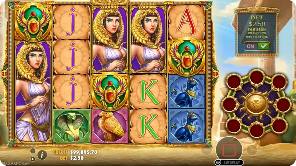 Eye of Cleopatra scatter symbol feature